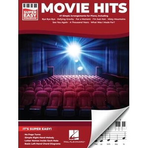Movie Hits - Super Easy Songbook: 47 Film Favorites Arranged Simply for Piano (ISBN: 9798350148794)