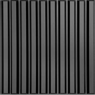 Impol Trade 3D PVC SLATS D167B čierny 500 x 500 mm 1ks