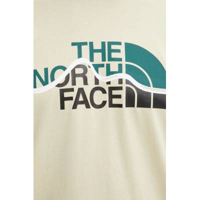 The North Face Памучна тениска The North Face Mountain Line в бежово с принт NF0A87NT3X41 (NF0A87NT3X41)