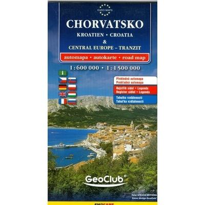 Chorvátsko, Stredná Európa-tranzit 1:600 tis-1:5mil