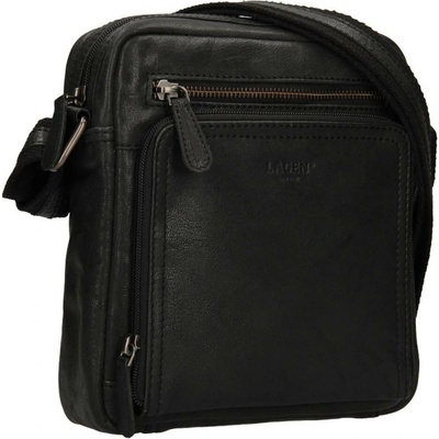Lagen pánská kožená Crossbody taška 4091 černá
