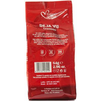 Italian Coffee Cremoso Deja Vu Kompatibilné Caffitaly 12 ks