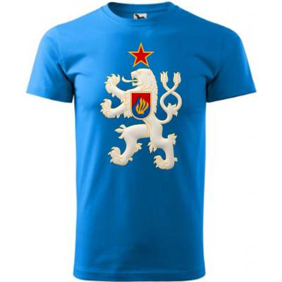 Maverprint Retro tričko Československo štátny znak ČSSR Modrá