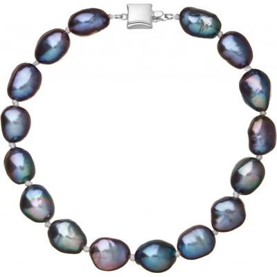 Pavona perlový náramek z říčních perel se zapínáním z bílého 14 karátového zlata 823011.3/9268B peacock