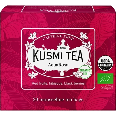 Kusmi Tea AquaRosa Bio organický ovocný čaj 20 vrecúšok