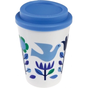 Image 1 of Rex London - Пластмасова чаша с капак - Фолклорни гълъби (28178)