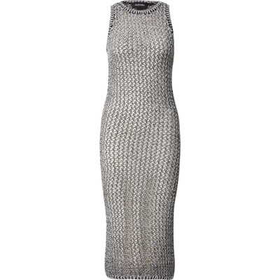 Monki Плетена рокля сиво, размер XXL