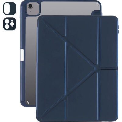 AlzaGuard Clear Flip Case pre iPad Air 11" (M2 – M4)/iPad Pro 11" (2018 – 2022) a Pencil – tmavomodré AGD-TCCF080D