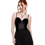 KILLSTAR дамски корсет (топ) KILLSTAR - Mooncurrent - BLACK - KSRA014320