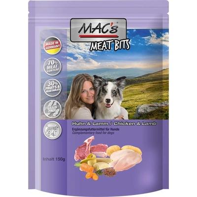 MAC's Dog Meat Bits kuře a jehněčí 150 g 150 g