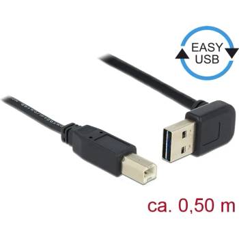 Delock Кабел EASY-USB 2.0 тип A конектор, извит нагоре/надолу USB 2.0 тип B кабел (85183)