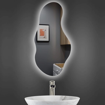 Lidiya Mirror Стенно огледало LED осветление LM Lunar Mist, фигурно, 600×1200мм