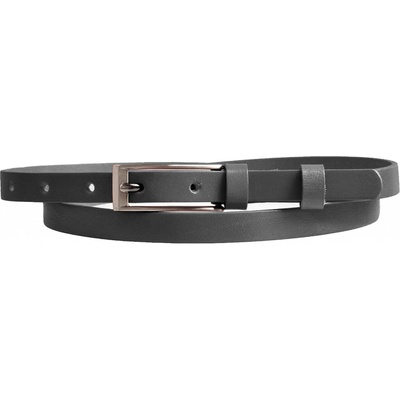 Penny Belts dámský kožený úzký pásek 15-1-50 A šedý