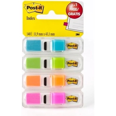 POST-IT Záložky Post-it Index úzke v zásobníku