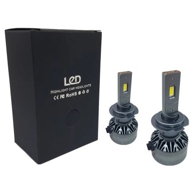 Лед крушки - Led система H7 модел A60 за фарове - 155 000 Лукса 55W - Canbus 6000K - 1500% повече светлина