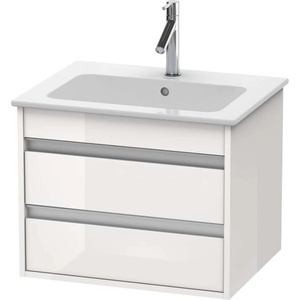 Duravit Ketho - Шкафче за умивалник 48x60x48 см, 2 чекмеджета, лъскаво бяло KT642802222 (KT642802222)