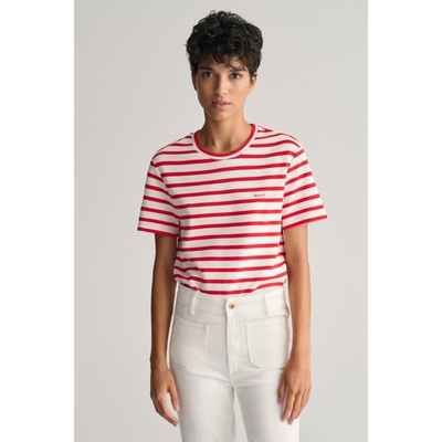 Gant STRIPED SS T SHIRT červená