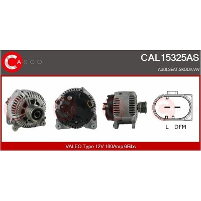 ALTERNATOR 12V 180A CAL15325AS