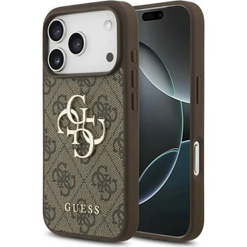 GUESS Калъф Guess 4G Big Logo за iPhone 17 Pro - кафяв
