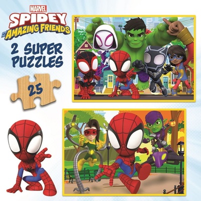 EDUCA Dřevěné Spidey a jeho úžasní přátelé 2x25 dielov