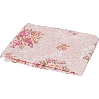 Image 1 of Покривка в цвят пепел от рози с цветя - елипса 140/220