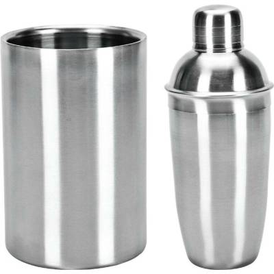EXCELLENT HOUSEWARE Barmanská sada nerez shaker + chladič na lahve KO-A12441330