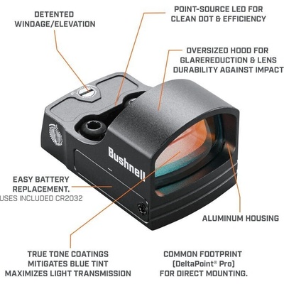 Bushnell RXS-100 1 x 25 mm reflexní černý