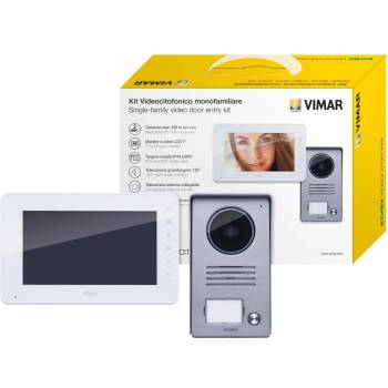 Vimar K40910 Еднофамилен видеодомофонен комплект, 7'' hands-free LCD дисплей, О. М (K40910)