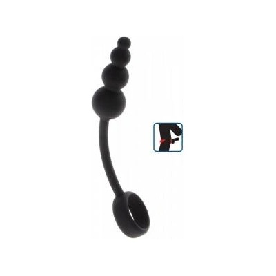 Boss of Toys Anal Snake Plug & Penis Ring Black
