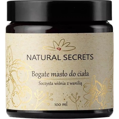 Natural Secrets telové maslo Šťavnatá višňa s vanilkou 100 ml