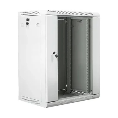 Lanberg Комуникационен шкаф, Lanberg rack cabinet 19" wall-mount 15U / 600x450 for self-assembly (flat pack), grey (WF01-6415-10S)
