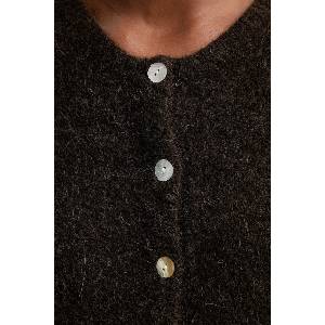 American Vintage жилетка дамска с вълна GILET ML COL ROND (VITO19E) - answear - 214,95 лв