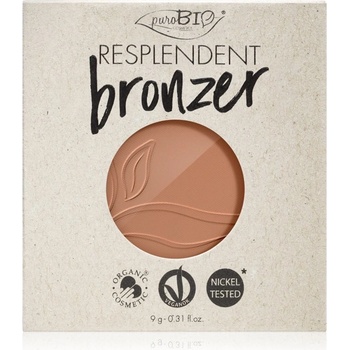 puroBIO Cosmetics Resplendent bronzer náhradná náplň 05 Warm Brown 9 g