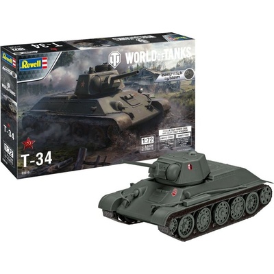 Revell T-34 Plastic ModelKit World of Tanks 03510 1:72