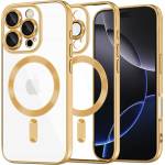 Techsuit Калъф за iPhone 16 Pro Max - Luxury Crystal MagSafe - Златен (KF2335137)