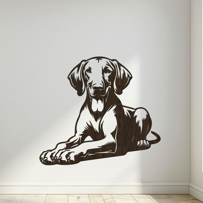 dřevo života Dřevěná dekorace psa Vizsla Rozměry (cm): 80x72, Zvolte barvu dekoru: Wenge