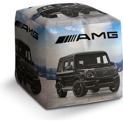 Sablio Taburet Cube AMG auto: 40x40x40 cm