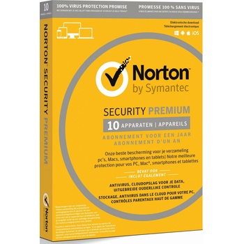 Symantec Norton Security PREMIUM 3.0 25GB 10 lic. 12 mes. ESD (21358343)