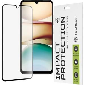 Techsuit Протектор за Xiaomi Redmi A5 4G (стандартен) - Techsuit - 111D Full Cover / Full Glue Glass - Черен