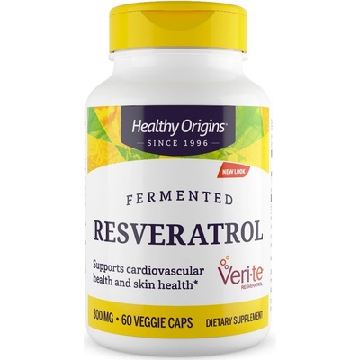 Healthy Origins Active Trans Resveratrol 300 mg + Red Wine Extract 60 veg.kapslí