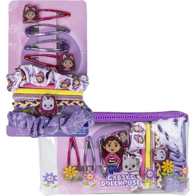 Cerdá Set doplnkov do vlasov Gabby´s Dollhouse 10ks fialová