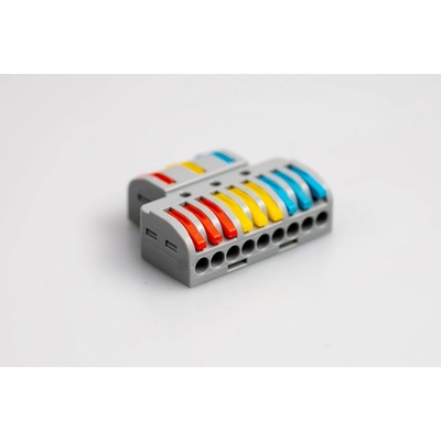 Tracon electric Spojovacia svorka pružinová viacpólová 12 vodičov 0,5-4mm2 32A 400VAC 3P