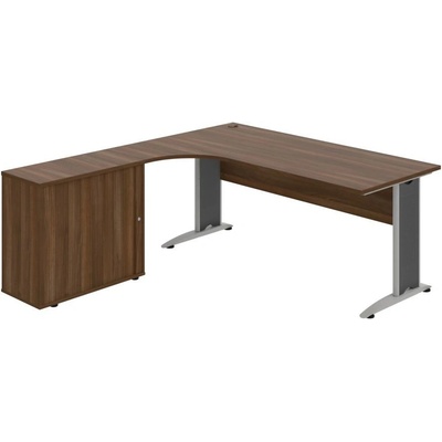OFFICE PRO s.r.o. HOBIS kancelársky stôl pracovný, zostava pravá - CE 1800 HR P, orech