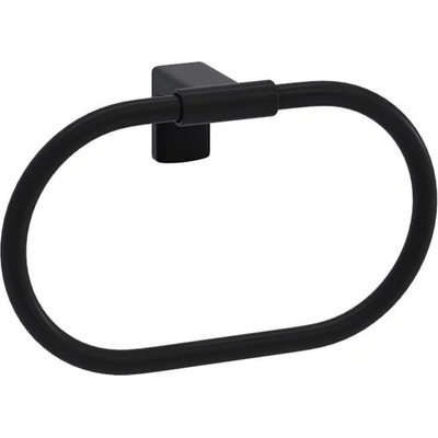 TEMA Premium Овална поставка за кърпи - Черна #341588 (341588_Черно)