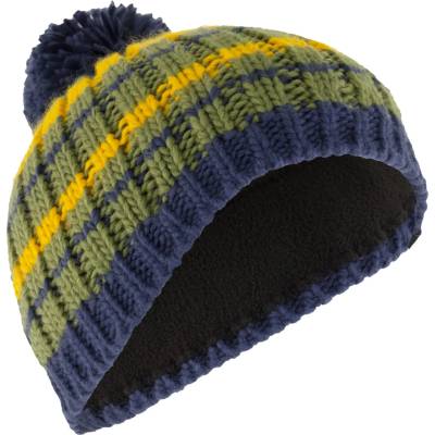Trollkids Детска зимна шапка (beanie) Trollkids Kid's Hafjell Bobble Cap Beanie - Moss / Golden Yellow / Mystic Blue - размер 48-52 cm (204-8386-0212)