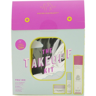 Drunk Elephant Комплект Пиян слон: T. L. C. Framboos Glycolic Refining Нощен Серум За лице 50 мл + B-Hydra Intensive Хидратиращ Серум За лице 8 мл + Lala Retro Възстановяващ Крем За лице 15 мл