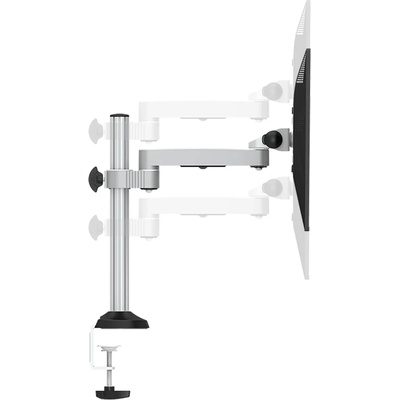 4smarts Desk Holder ErgoFix H2 Vesa 75x75 100x100 - стойка с рамо за телевизори и монитори с диагонал от 13 до 30 инча (сребрист)