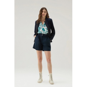 Woolrich ŠORTKY POPLIN SHORT modrá