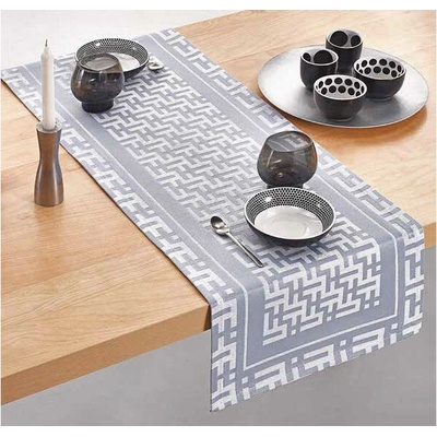 Mondo Gobelínový běhoun Glamour šedý Chenille IT105 Mondo Šedá 40x130 cm