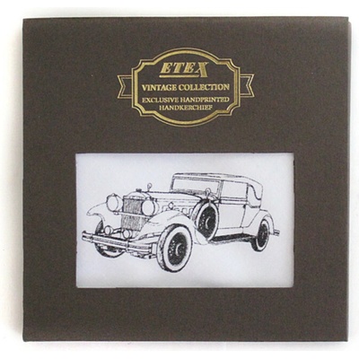 Etex Pánský látkový kapesník v dárkové krabičce Vintage Auto 1ks – Zbozi.Blesk.cz